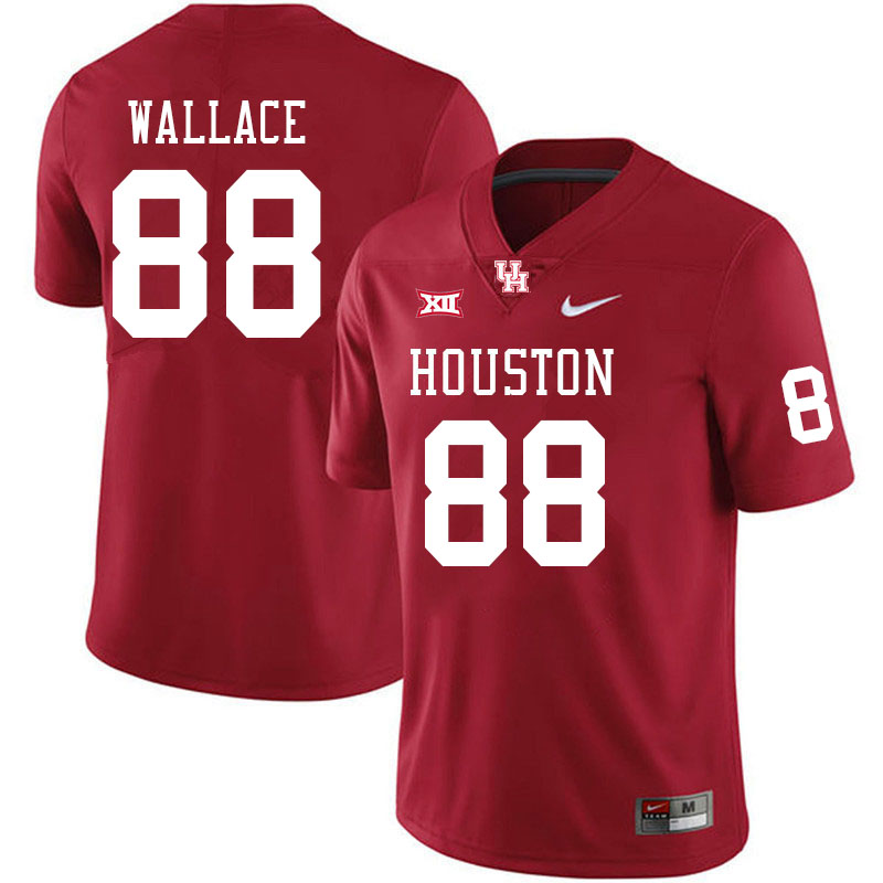 Men #88 Ja'Ryan Wallace Houston Cougars Big 12 XII College Football Jerseys Stitched-Red